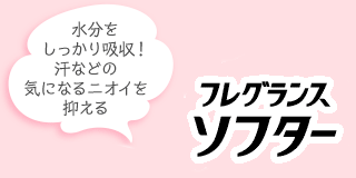 水分をしっか吸収！汗などの気になるニオイを抑える フレグランスソフター